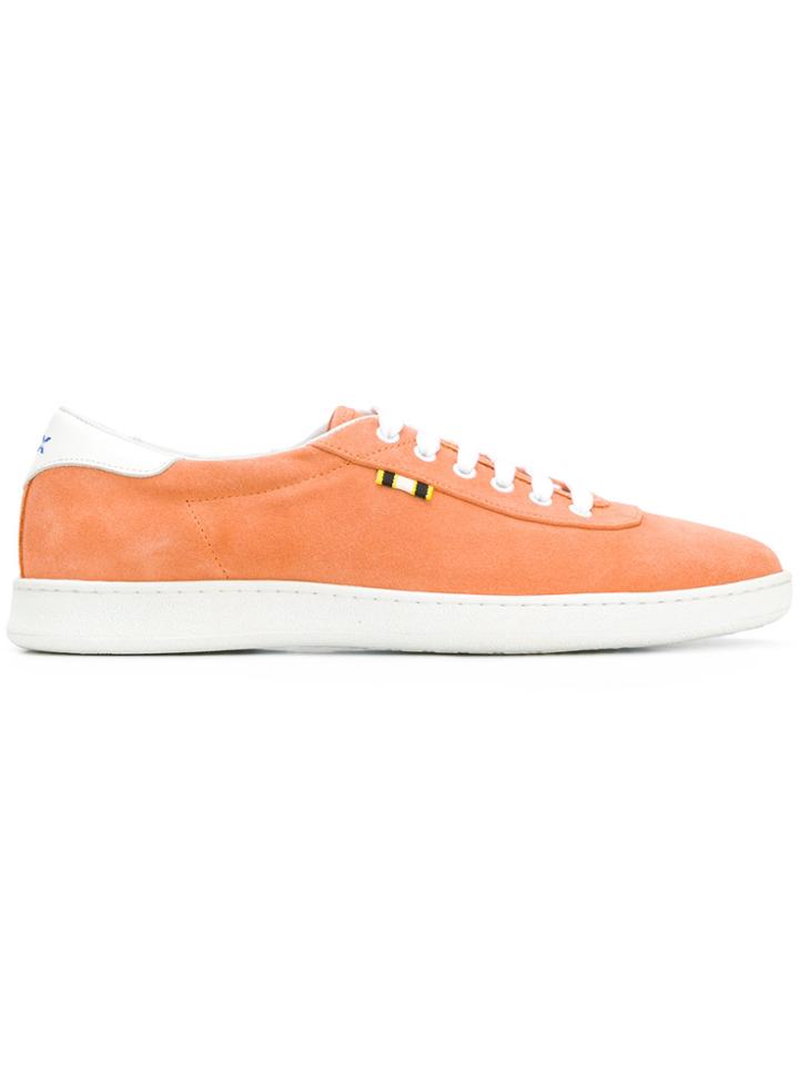 Aprix Contrast Lace-up Sneakers - Yellow & Orange