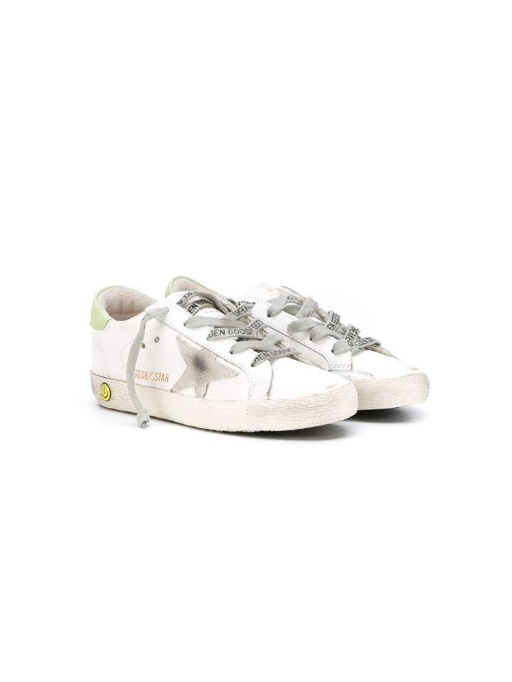 Golden Goose Deluxe Brand Kids Super Star Sneakers, Boy's, Size: 32, White