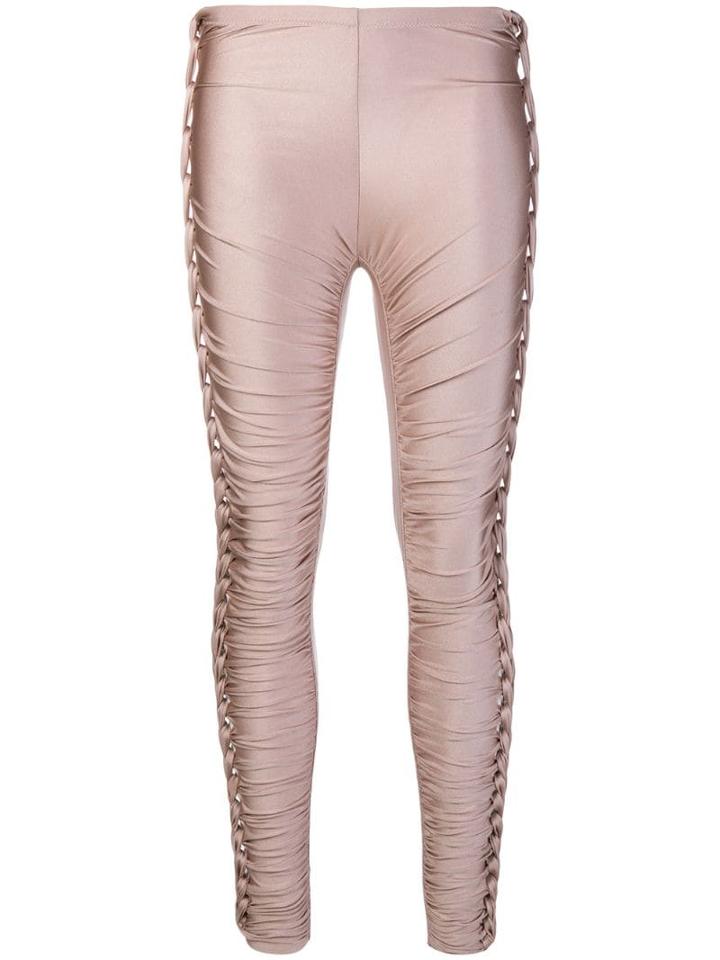 Jean Paul Gaultier Pre-owned Stretch Plaited Gathered Trousers - Pink