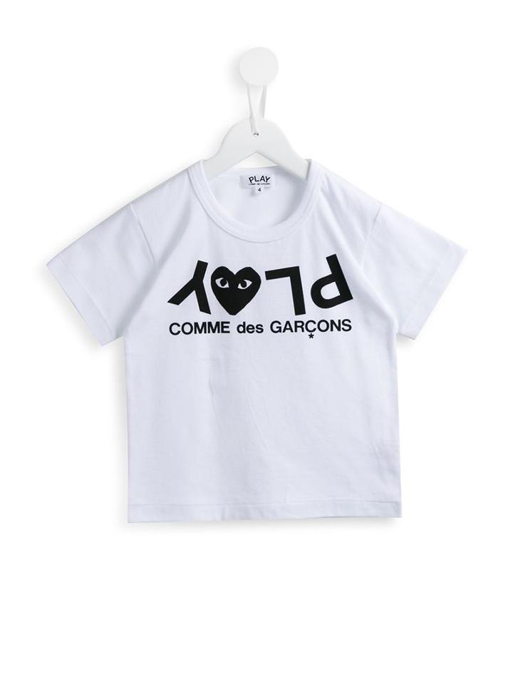 Comme Des Garçons Play Kids Play Print T-shirt, Girl's, Size: 6 Yrs, White