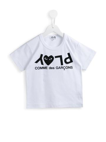 Comme Des Garçons Play Kids Play Print T-shirt, Girl's, Size: 6 Yrs, White