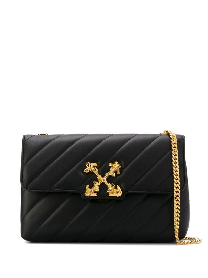 Off-white Arrows Appliqué Shoulder Bag - Black