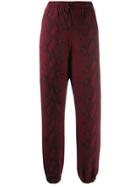 T By Alexander Wang Snake Print Trousers - Red