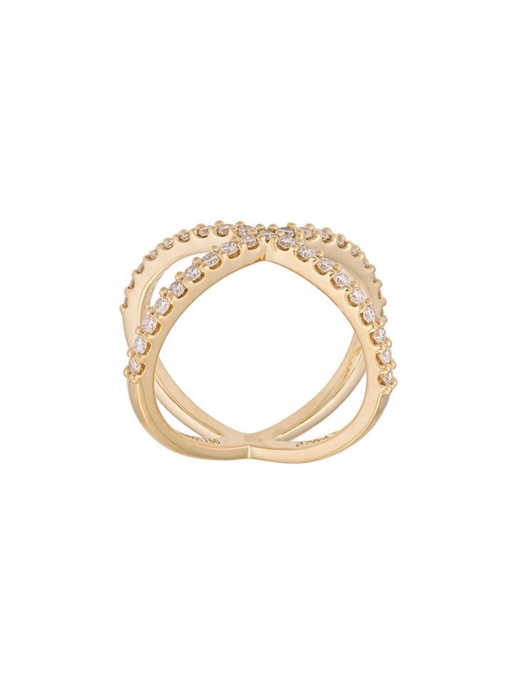 Alinka Katia Diamond Ring, Women's, Size: N, Metallic, Diamond/18kt Yellow Gold