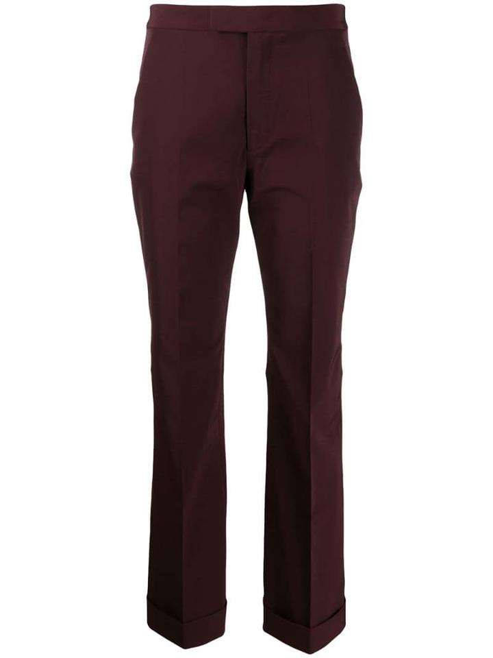 Maison Margiela Cropped Tailored Trousers - Purple