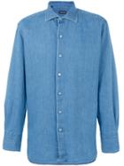 Tom Ford - Buttoned Shirt - Men - Cotton - 40, Blue, Cotton