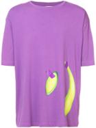 Rochambeau Taped Drops Print T-shirt - Pink & Purple
