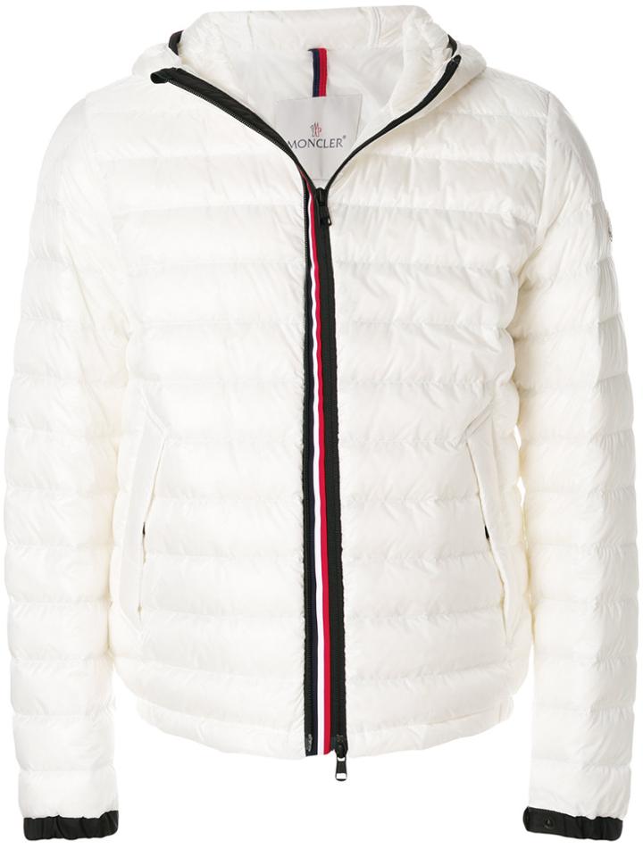 Moncler Zip Up Puffed Jacket - White