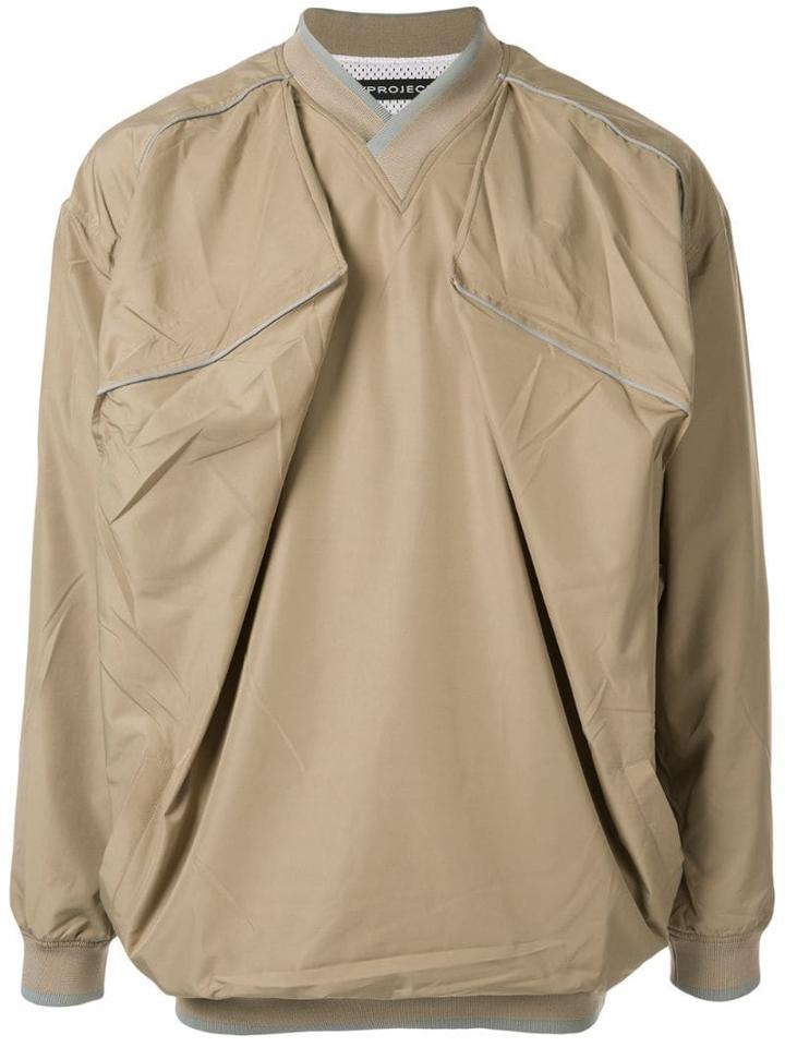 Y/project Oversized Piped Sweatshirt - Brown