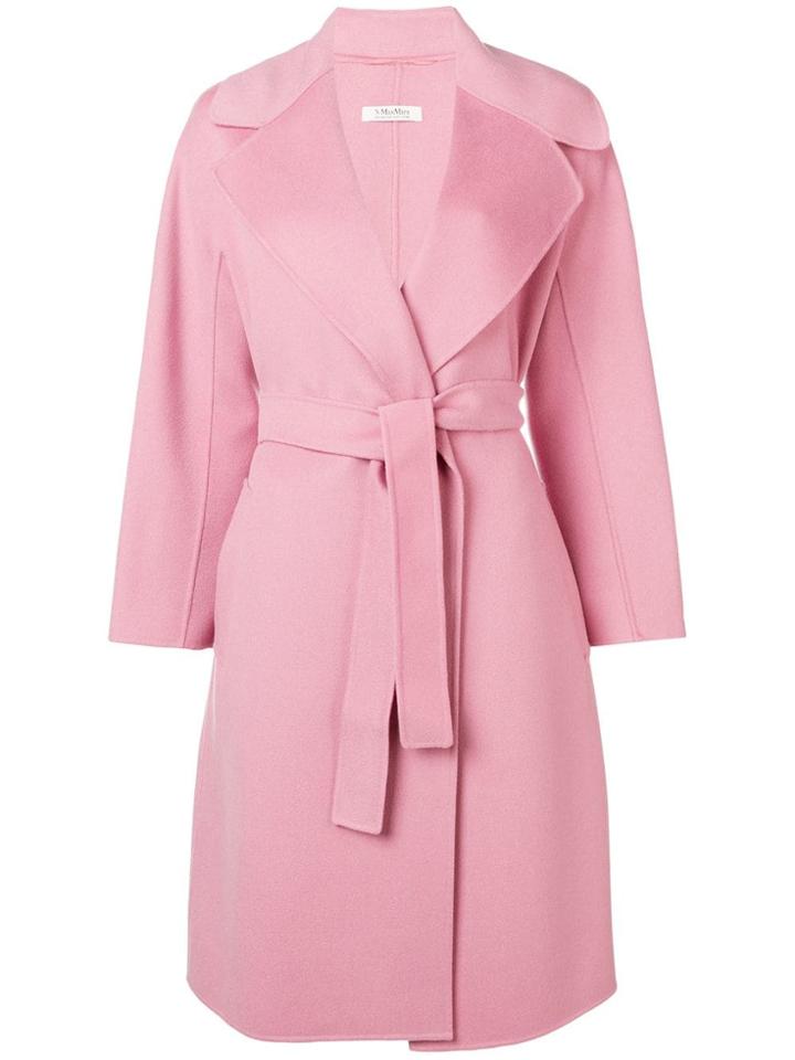 Max Mara Midi Trench Coat - Pink