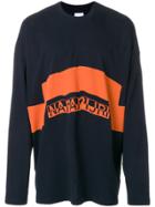 Napa By Martine Rose Logo Print Sweatshirt - Blue