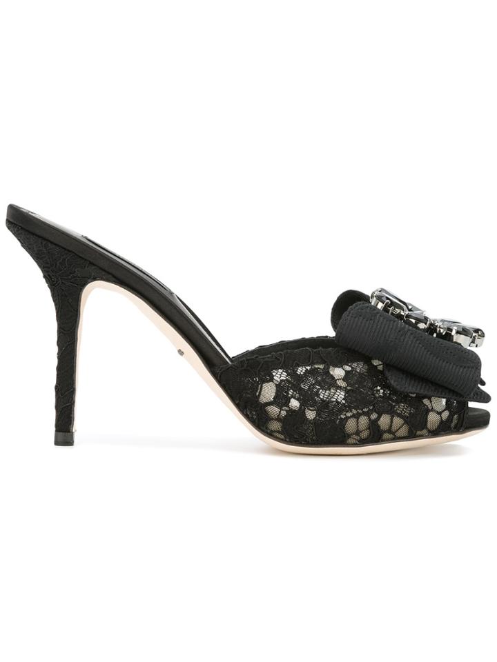 Dolce & Gabbana Keira Mules - Black