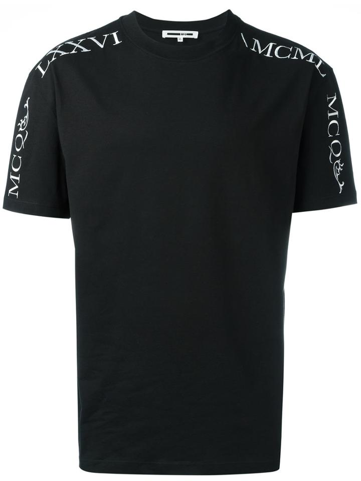 Mcq Alexander Mcqueen Logo Printed T-shirt, Men's, Size: Xxl, Black, Cotton