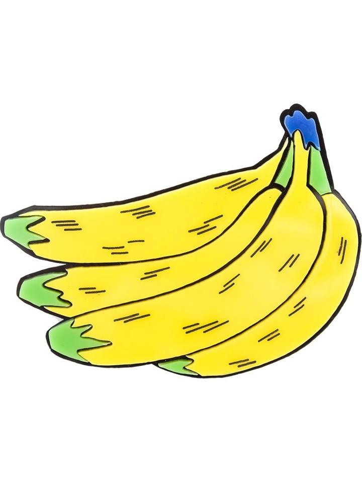 Yazbukey Banana Brooch, Women's, Yellow/orange