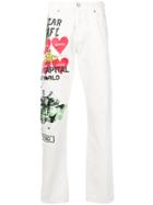 Vivienne Westwood Anglomania Printed Straight-leg Jeans - White