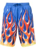 Moschino Flame Swim Shorts - Blue