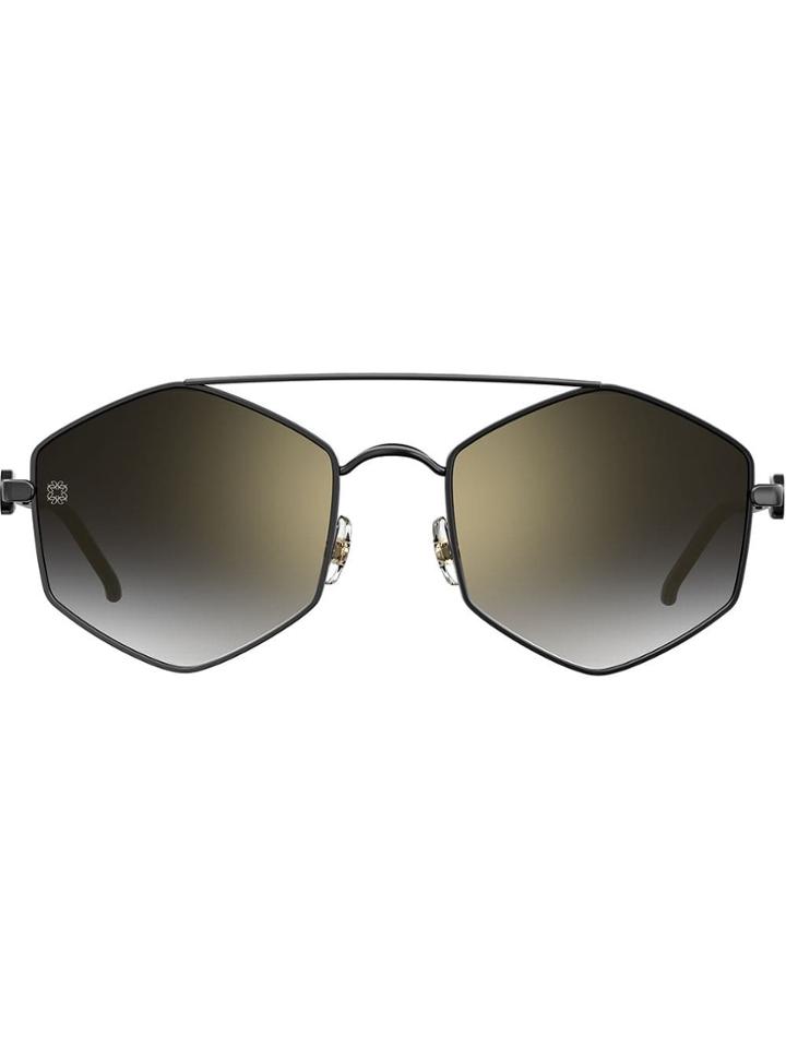 Elie Saab Tinted Geometric Sunglasses - Black