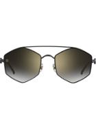 Elie Saab Tinted Geometric Sunglasses - Black