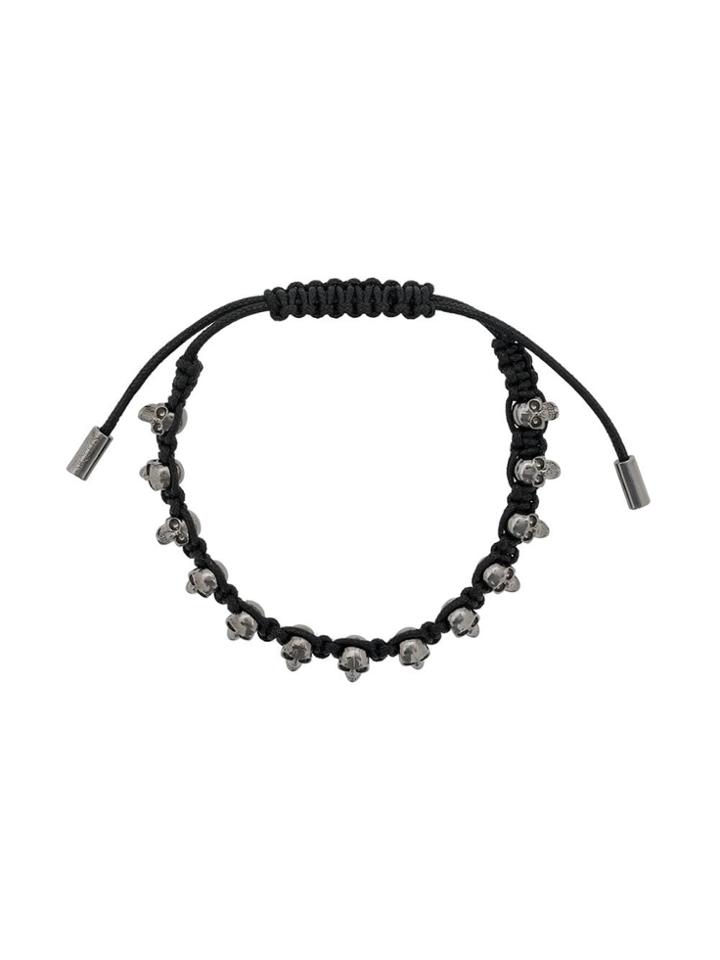 Alexander Mcqueen Skulls Bracelet - Black