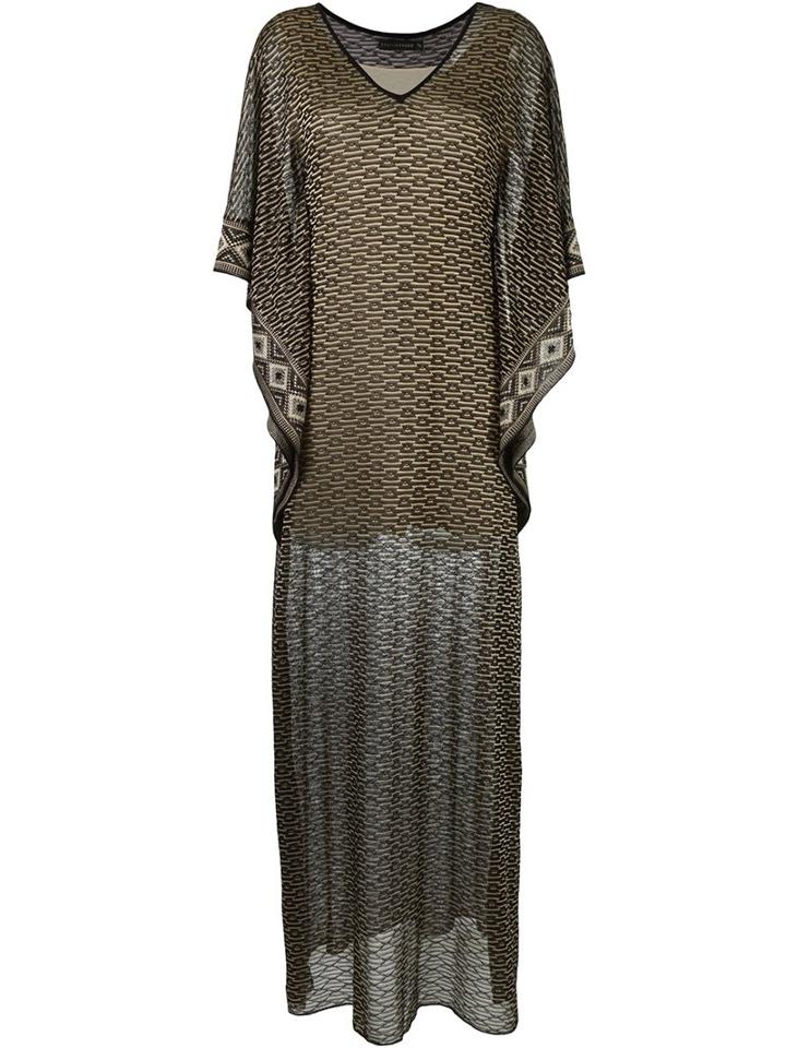 Cecilia Prado Long Knit Dress, Women's, Size: Medium, Black, Viscose