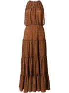 Missoni Flared Sleeveless Dress - Brown