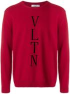 Valentino Woven Logo Sweatshirt - Red