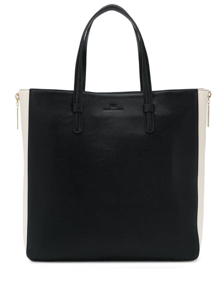 Elisabetta Franchi Two-tone Tote - Black