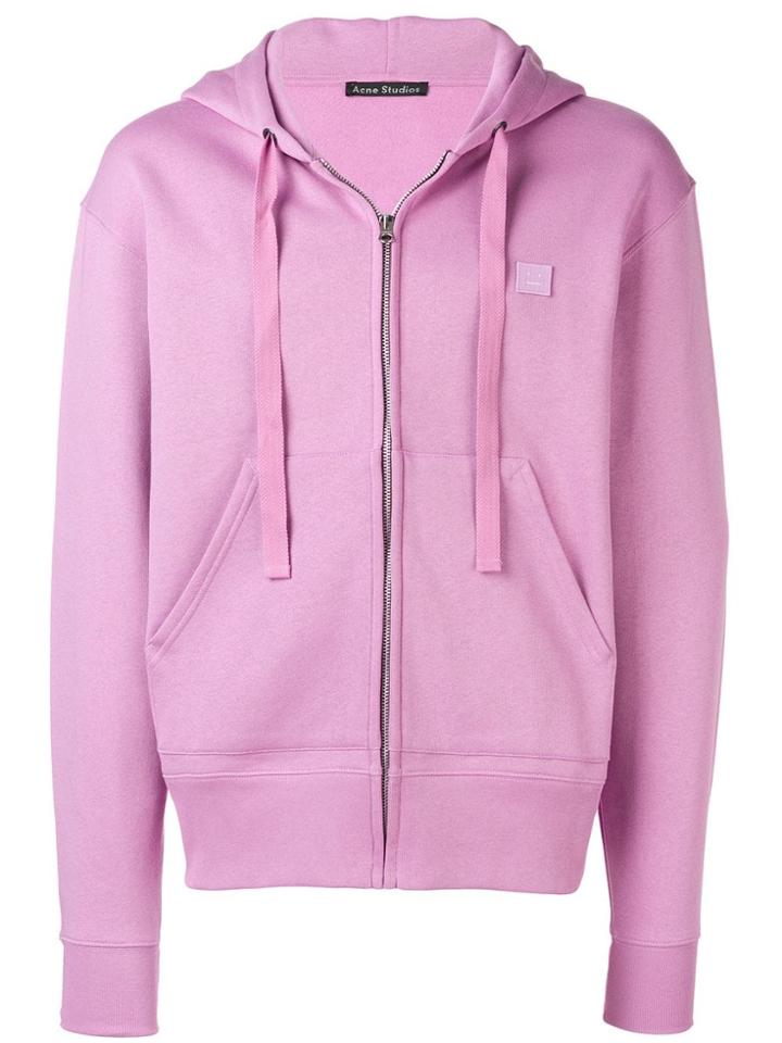 Acne Studios Ferris Zip Face Sweatshirt - Purple