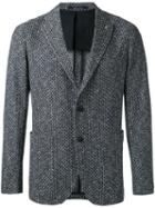 Tagliatore - Textured Blazer - Men - Cotton/cupro - 48, Blue, Cotton/cupro