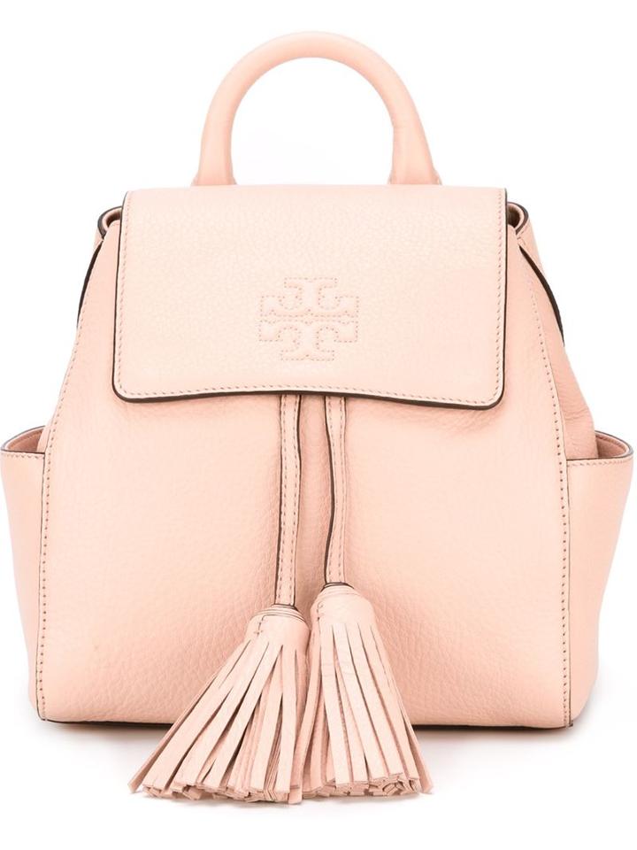 Tory Burch Tassel Detail Backpack, Pink/purple, Leather