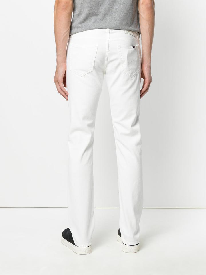 Jacob Cohen - Cotton Trousers - Men - Cotton/polyester/spandex/elastane - 30, White, Cotton/polyester/spandex/elastane