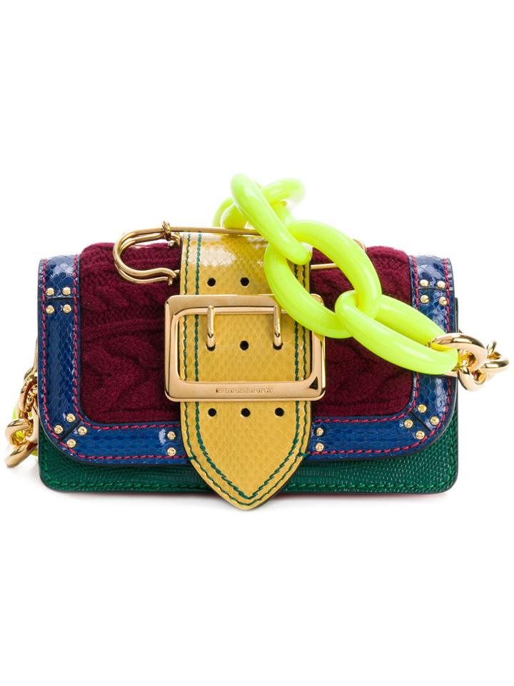 Burberry Patchwork Buckle Bag - Multicolour