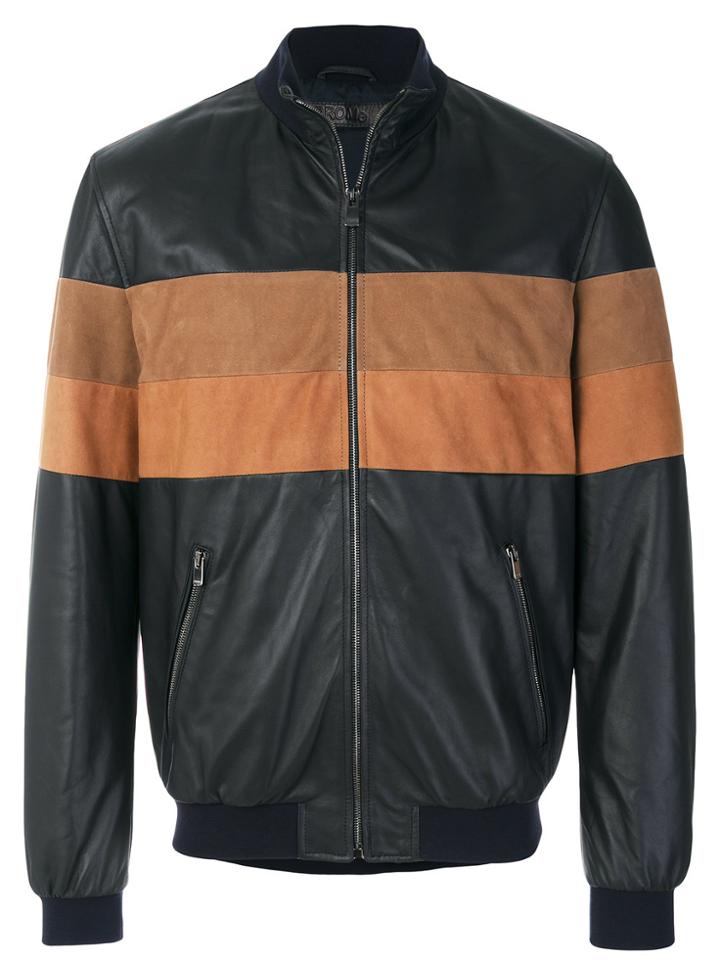 Drome Panelled Bomber Jacket - Blue