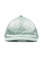 Off-white Logo Satin Cap - Green
