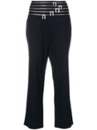Jil Sander Pre-owned Zip-embellished Cropped Trousers - Black