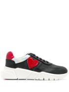 Love Moschino Heart Patch Sneakers - Black