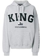 Dolce & Gabbana King Patch Hoodie - Grey