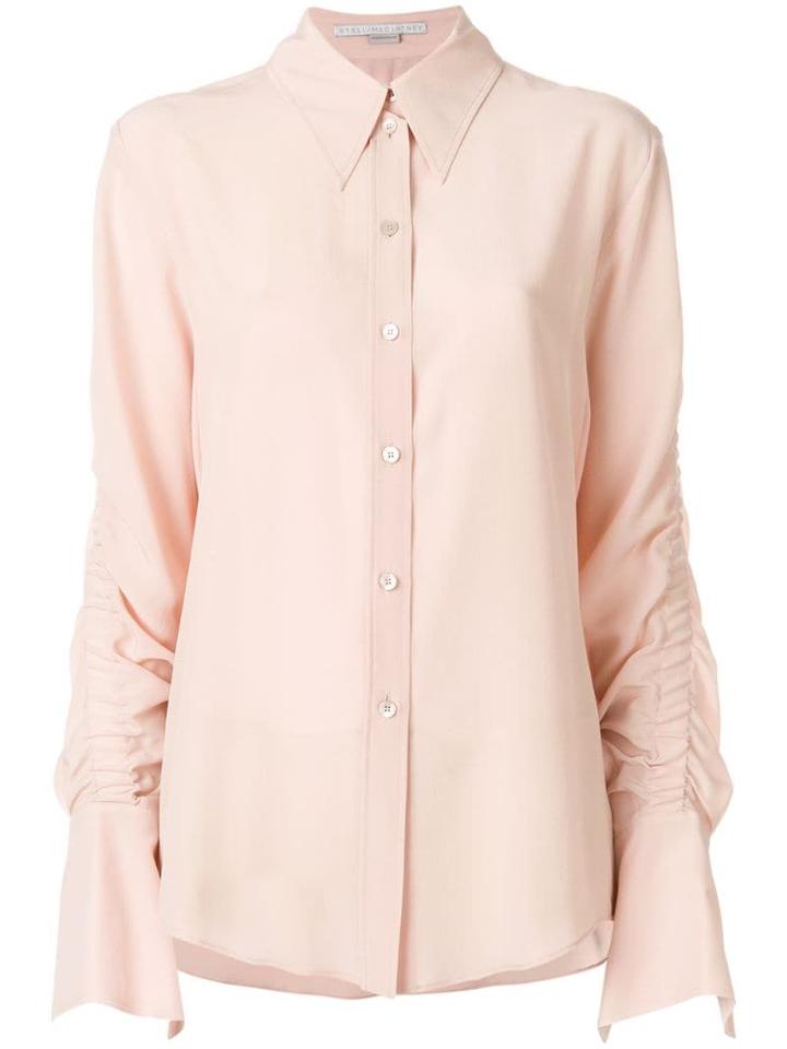 Stella Mccartney Gathered Sleeve Shirt - Pink