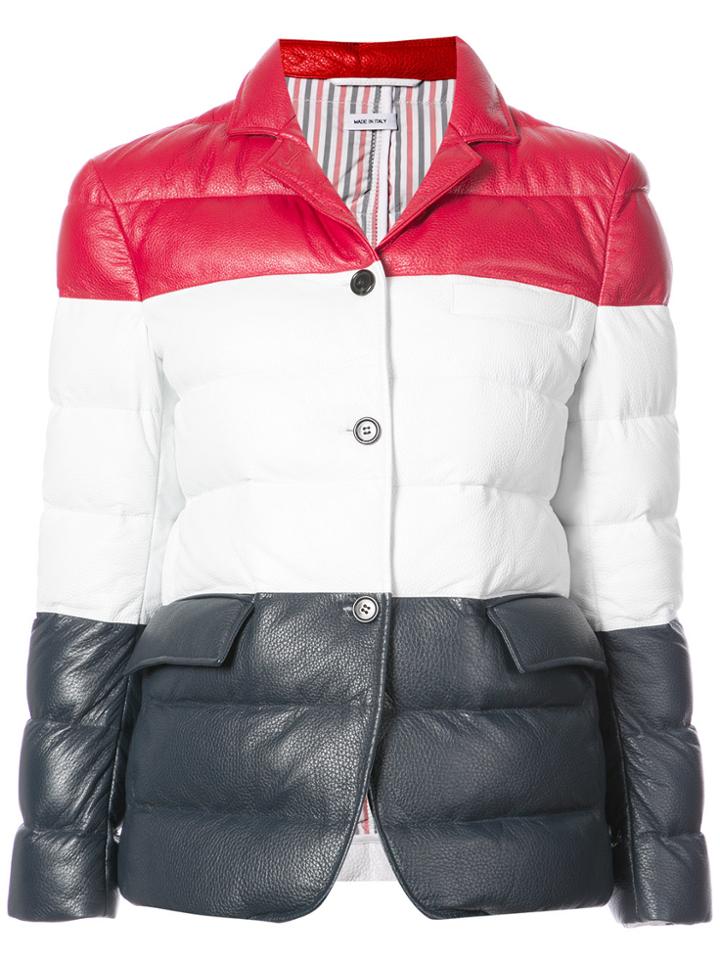 Thom Browne High Armhole Single Breasted Sport Coat With Downfill In
