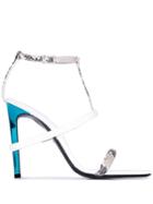 1017 Alyx 9sm White 110 Snake-effect Leather Sandals