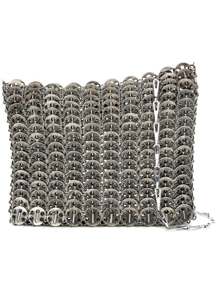Paco Rabanne Metal Mesh Small Shoulder Bag - Metallic