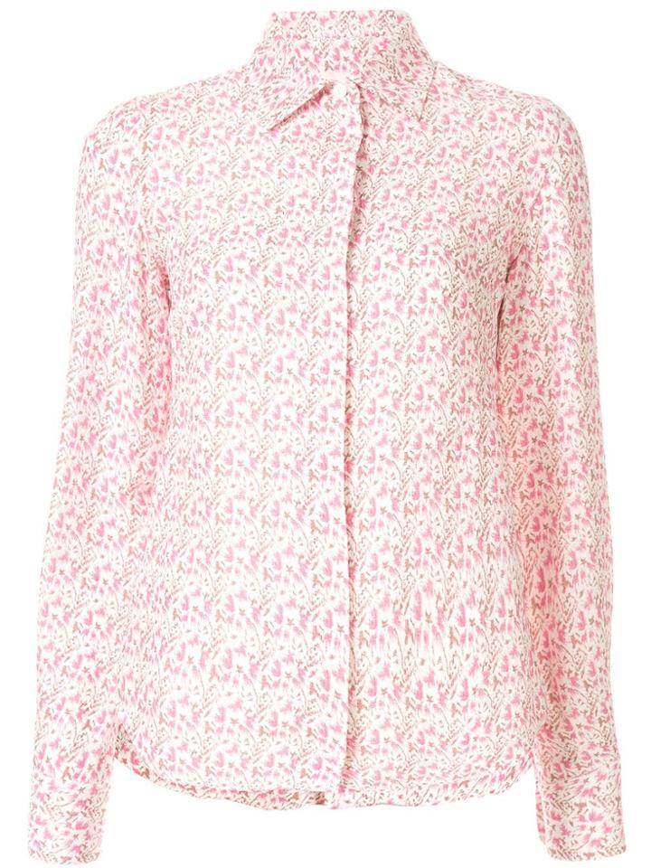Victoria Beckham Floral Tailored Shirt - Pink