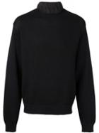 Y / Project Contrasted Neck Sweater