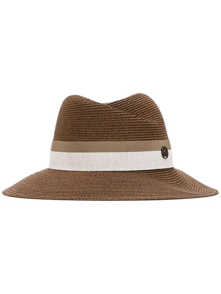 Maison Michel 'rosa' Hat, Women's, Size: Small, Brown, Straw