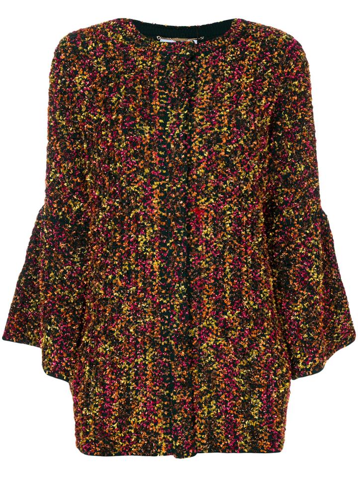 Blumarine Single Breasted Coat - Multicolour