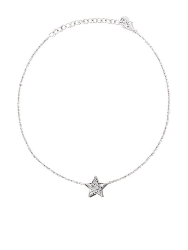 Alinka 18kt White Gold Stasia Diamond Anklet - Grey