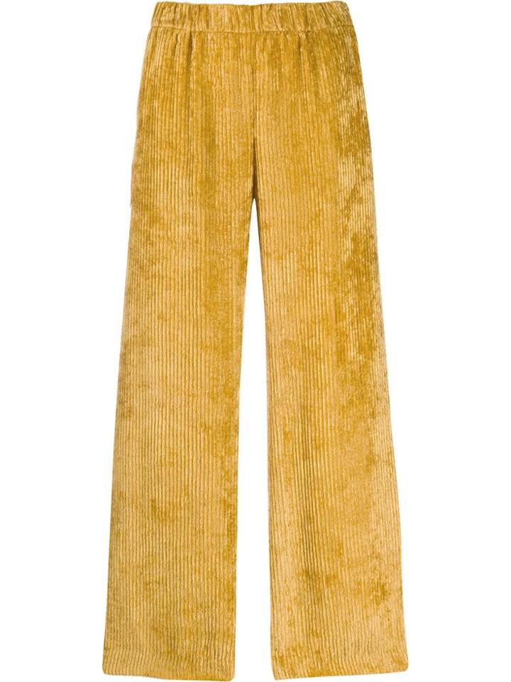 Peserico Micro Pleated Trousers - Yellow