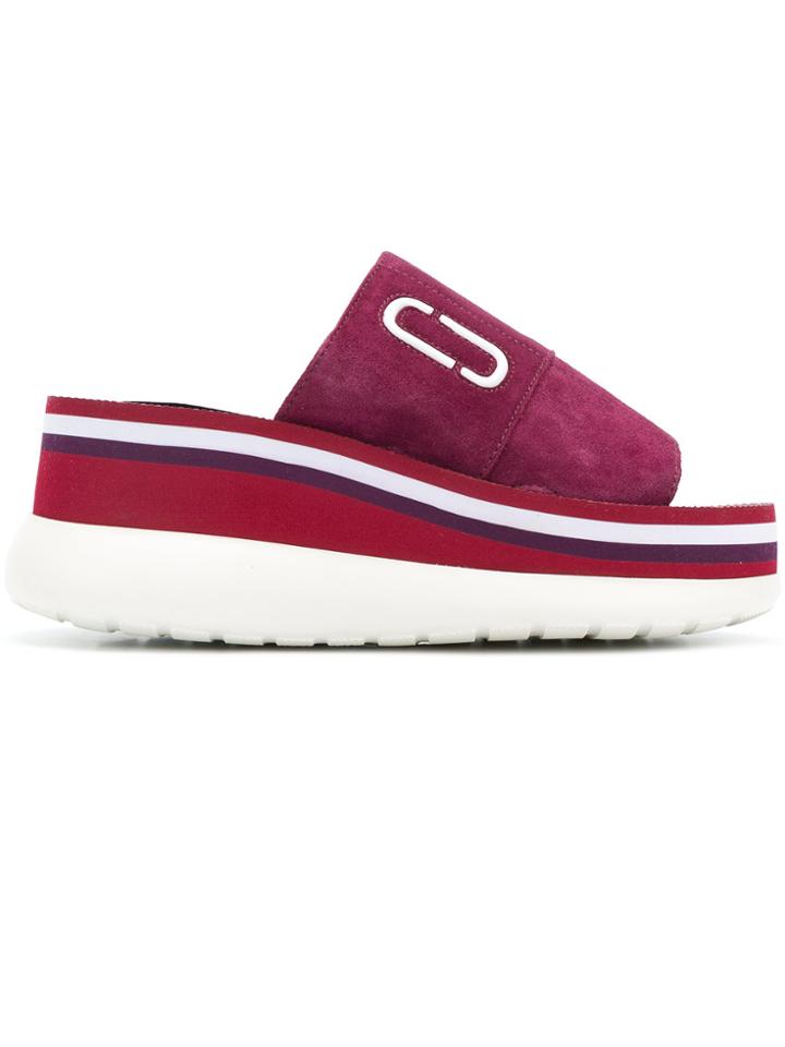 Marc Jacobs Lex Sport Slides - Red