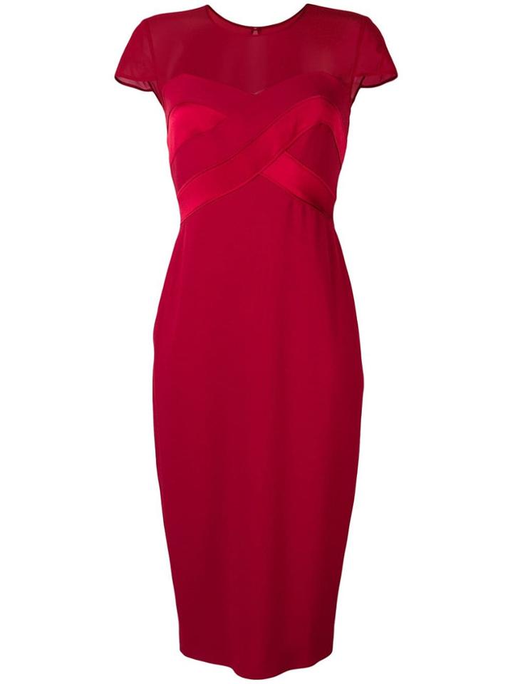 Max Mara Short-sleeved Midi Dress - Red