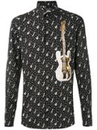 Dolce & Gabbana - Musical Patch Shirt - Men - Cotton - 40, Black, Cotton